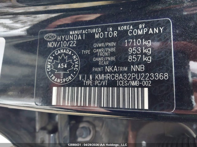 Hyundai Venue Sel/limited 2023 KMHRC8A32PU223368 Image 17