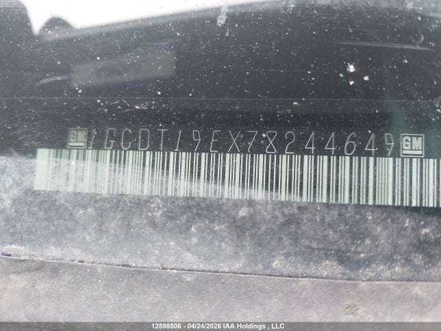 2007 Chevrolet Colorado მანქანა იყიდება აუქციონზე, vin: 1GCDT19EX78244649, აუქციონის ნომერი: 12598506