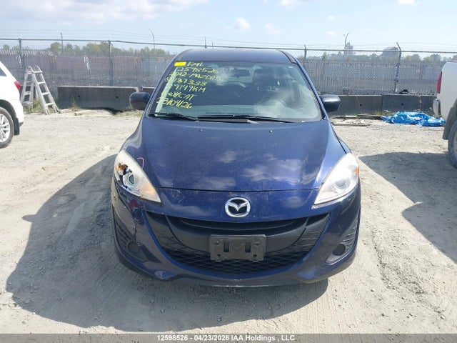 2012 Mazda Mazda5 Gs მანქანა იყიდება აუქციონზე, vin: JM1CW2CL5C0137338, აუქციონის ნომერი: 12598526