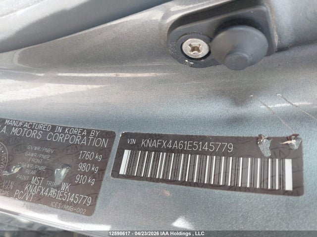 2014 Kia Forte 1.8l Lx/1.8l Lx+/1.8l Se მანქანა იყიდება აუქციონზე, vin: KNAFX4A61E5145779, აუქციონის ნომერი: 12598617
