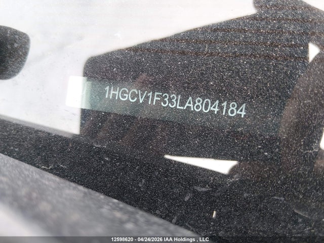 1HGCV1F33LA804184 Honda Accord Sport