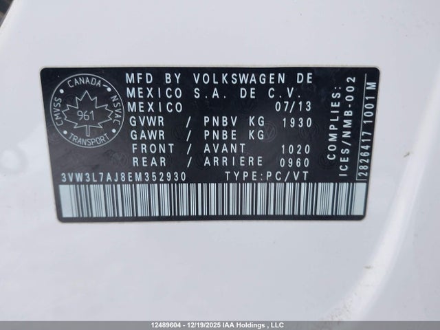 3VW3L7AJ8EM352930 Volkswagen Jetta 2.0 Tdi Highline/2.0 Tdi Trendline+