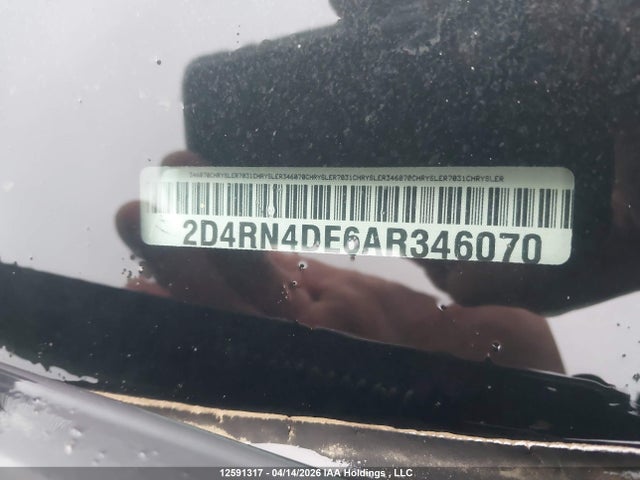 Aukcja sprzedaży 2010 Dodge Grand Caravan Se, vin: 2D4RN4DE6AR346070, numer aukcji: 12591317