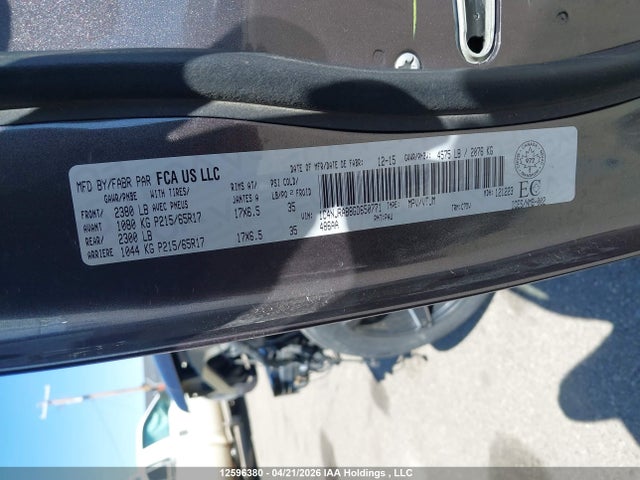 12596380 :رقم المزاد ، 1C4NJRAB8GD650771 vin ، 2016 Jeep Patriot Sport/north مزاد بيع