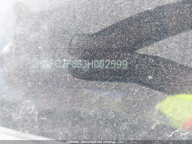 Продажа на аукционе авто 2018 Honda Civic Ex, vin: 2HGFC2F86JH002599, номер лота: 12598668