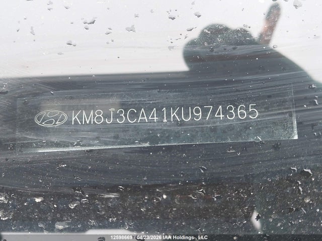 2019 Hyundai Tucson Preferred მანქანა იყიდება აუქციონზე, vin: KM8J3CA41KU974365, აუქციონის ნომერი: 12598669