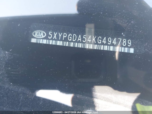 5XYPGDA54KG494789 KIA Sorento 2.4l Lx/3.3l Lx