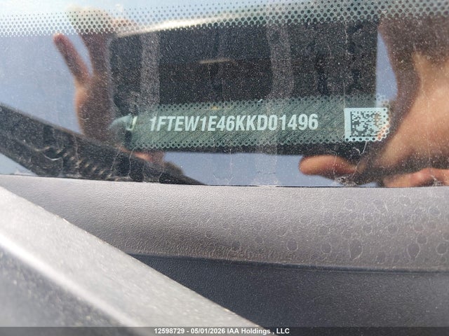 1FTEW1E46KKD01496 Ford F150 Supercrew