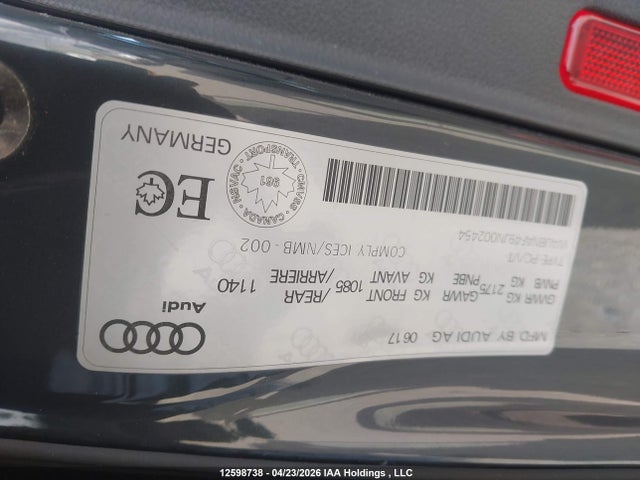 WAUBNAF49JN002454 Audi A4 Progressiv