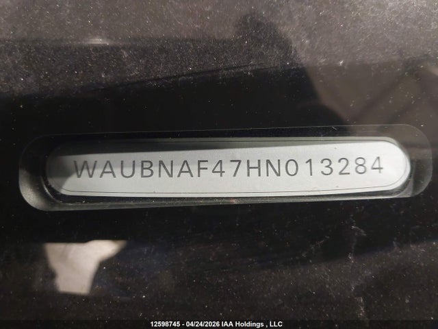 WAUBNAF47HN013284 Audi A4 2.0t Progressiv