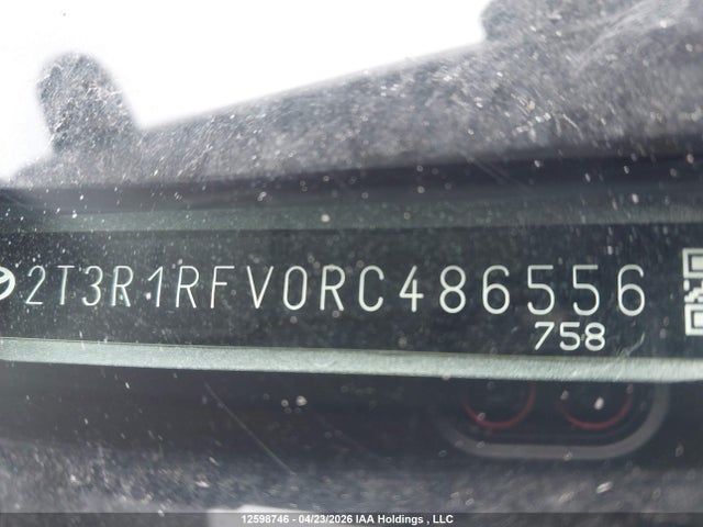 2024 Toyota Rav4 Xle/xle Premium მანქანა იყიდება აუქციონზე, vin: 2T3R1RFV0RC486556, აუქციონის ნომერი: 12598746