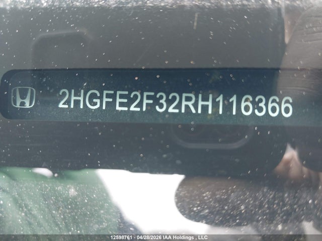 Honda Civic Ex 4dr 2024 2HGFE2F32RH116366 Image 18