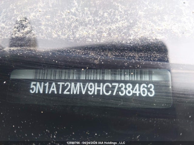 Продаж на аукціоні авто 2017 Nissan Rogue S/sl Platinum/sv, vin: 5N1AT2MV9HC738463, номер лоту: 12598766