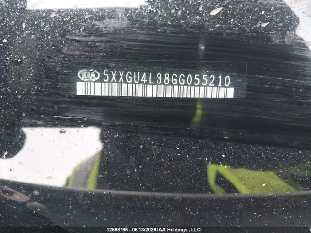 5XXGU4L38GG055210 KIA Optima Ex/ex Tech