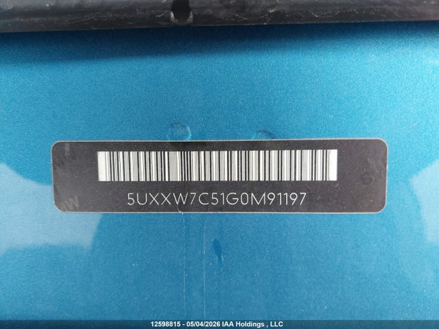 5UXXW7C51G0M91197 BMW X4 M40i