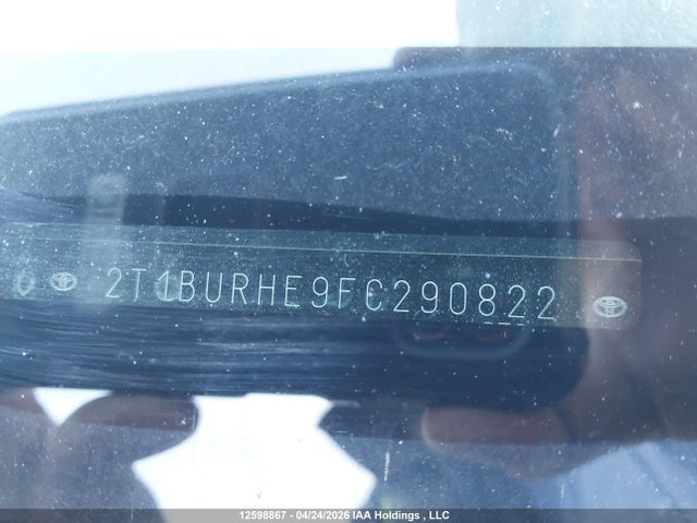 2015 Toyota Corolla L/le/le Pls/prm/s/s Pls მანქანა იყიდება აუქციონზე, vin: 2T1BURHE9FC290822, აუქციონის ნომერი: 12598867