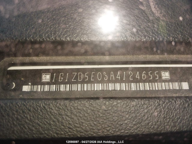Auction sale of the 2010 Chevrolet Malibu Lt Platinum Edition, vin: 1G1ZD5E03A4124655, lot number: 12598897