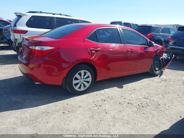 12598934 :رقم المزاد ، 2T1BURHEXGC557385 vin ، 2016 Toyota Corolla S مزاد بيع