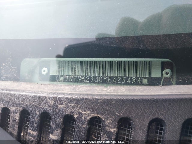 12598968 :رقم المزاد ، 1GTGK29U0YE425484 vin ، 2000 Gmc Sierra 2500 Sl/sle/slt مزاد بيع