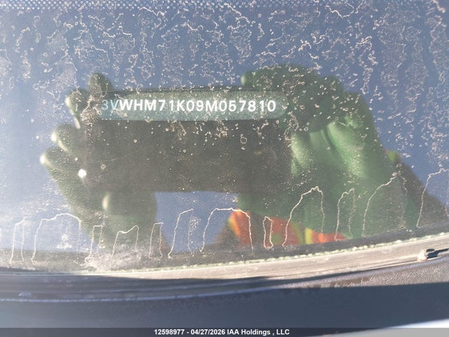 12598977 :رقم المزاد ، 3VWHM71K09M057810 vin ، 2009 Volkswagen Jetta S مزاد بيع