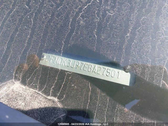 12598985 :رقم المزاد ، 2FMDK3J97EBA27501 vin ، 2014 Ford Edge Sel مزاد بيع