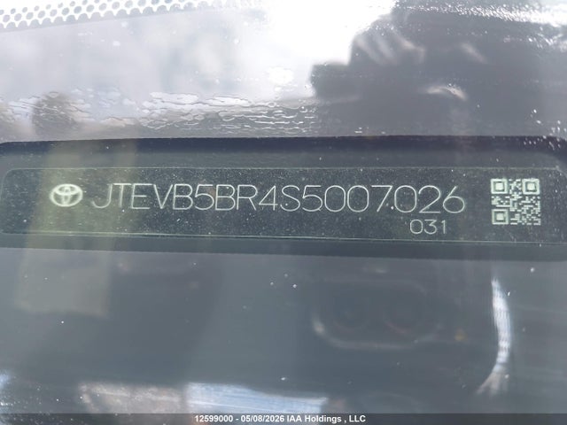 Продажа на аукционе авто 2025 Toyota 4runner Hybrid, vin: JTEVB5BR4S5007026, номер лота: 12599000