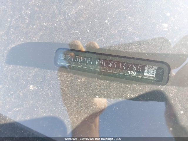2020 Toyota Rav4 Le მანქანა იყიდება აუქციონზე, vin: 2T3B1RFV9LW114785, აუქციონის ნომერი: 12599027