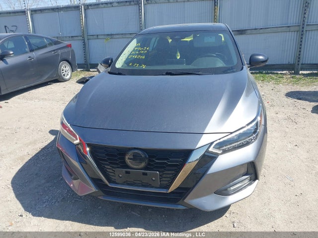 2022 Nissan Sentra Sr/sr Midnight Edition მანქანა იყიდება აუქციონზე, vin: 3N1AB8DV5NY246206, აუქციონის ნომერი: 12599036