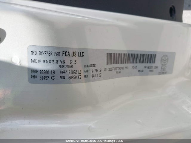 Fiat 500 2015 3C3CFFAR6FT741748 Image 18