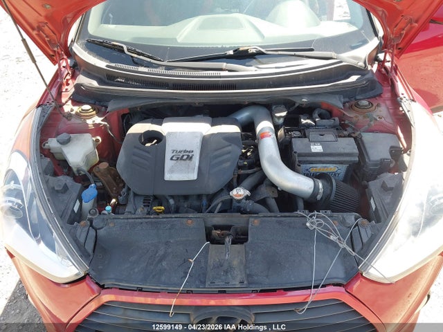 2013 Hyundai Veloster Turbo მანქანა იყიდება აუქციონზე, vin: KMHTC6AE3DU097741, აუქციონის ნომერი: 12599149