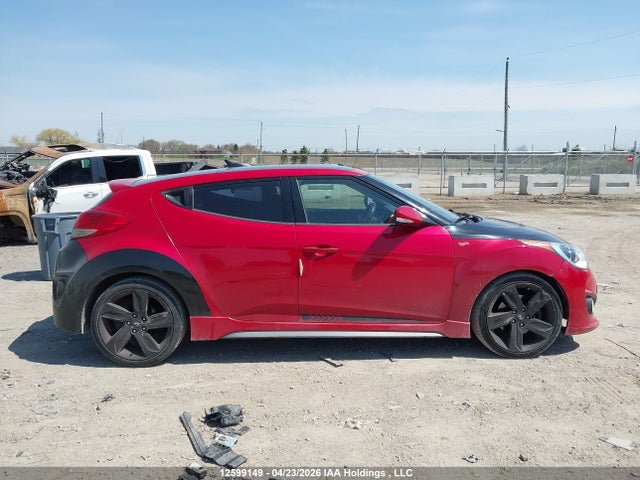2013 Hyundai Veloster Turbo მანქანა იყიდება აუქციონზე, vin: KMHTC6AE3DU097741, აუქციონის ნომერი: 12599149