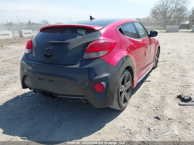 2013 Hyundai Veloster Turbo მანქანა იყიდება აუქციონზე, vin: KMHTC6AE3DU097741, აუქციონის ნომერი: 12599149