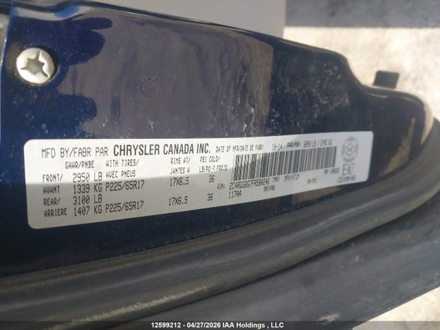 2015 Dodge Grand Caravan Se/sxt მანქანა იყიდება აუქციონზე, vin: 2C4RDGBG7FR580246, აუქციონის ნომერი: 12599212