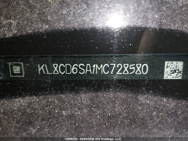 2021 Chevrolet Spark 1lt Cvt მანქანა იყიდება აუქციონზე, vin: KL8CD6SA1MC728580, აუქციონის ნომერი: 12599220