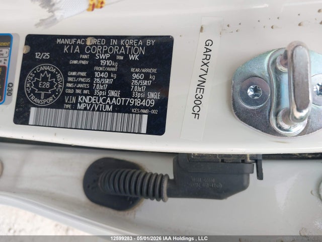 Продажа на аукционе авто 2026 Kia Seltos S, vin: KNDEUCAA0T7918409, номер лота: 12599283