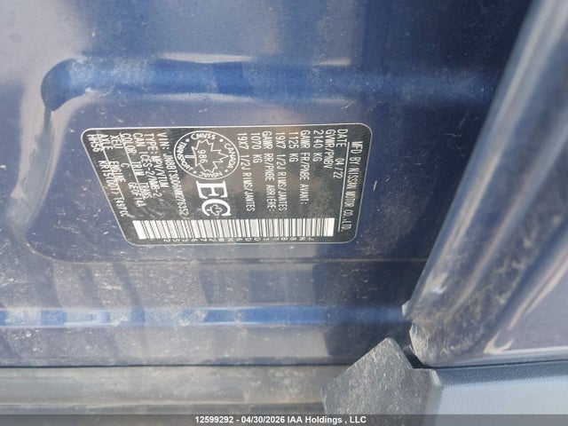 JN8BT3DD6NW276352 Nissan Rogue Platinum