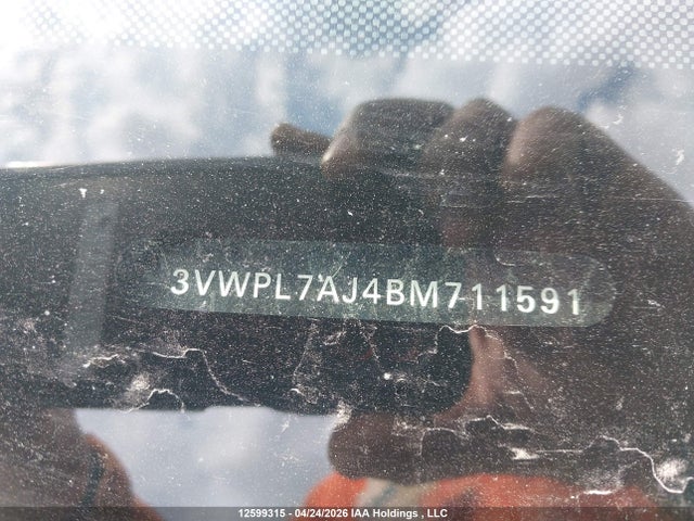 Aukcja sprzedaży 2011 Volkswagen Jetta Tdi, vin: 3VWPL7AJ4BM711591, numer aukcji: 12599315