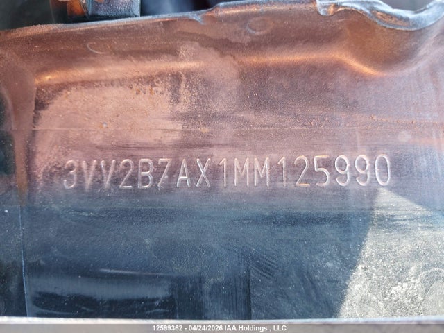 12599362 :رقم المزاد ، 3VV2B7AX1MM125990 vin ، 2021 Volkswagen Tiguan Comfortline مزاد بيع