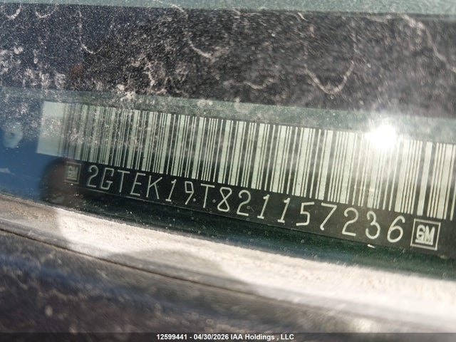 12599441 :رقم المزاد ، 2GTEK19T821157236 vin ، 2002 Gmc Sierra 1500 Sl/sle/slt مزاد بيع