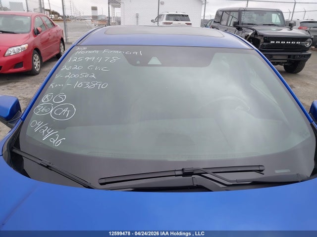 Продажа на аукционе авто 2020 Honda Civic Si Si, vin: 2HGFC1E59LH200520, номер лота: 12599478