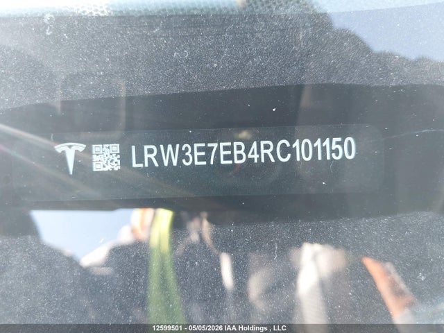 Aukcja sprzedaży 2024 Tesla Model 3 Long Range, vin: LRW3E7EB4RC101150, numer aukcji: 12599501