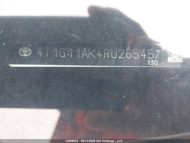 2024 Toyota Camry Se მანქანა იყიდება აუქციონზე, vin: 4T1G11AK4RU265457, აუქციონის ნომერი: 12599533