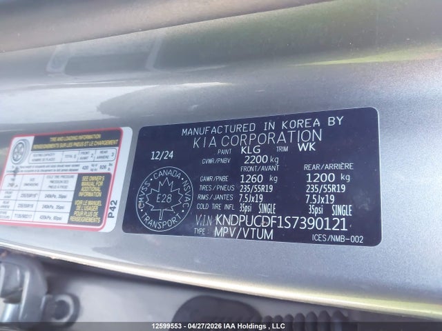 Продажа на аукционе авто 2025 Kia Sportage Lx, vin: KNDPUCDF1S7390121, номер лота: 12599553
