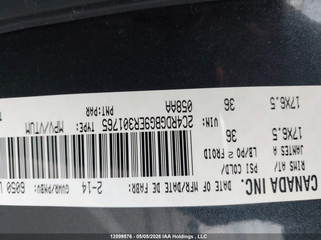 Продаж на аукціоні авто 2014 Dodge Grand Caravan Se, vin: 2C4RDGBG9ER301765, номер лоту: 12599576