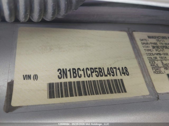 Aukcja sprzedaży 2011 Nissan Versa S/sl, vin: 3N1BC1CP5BL497148, numer aukcji: 12599594