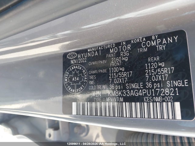 KM8K33AG4PU172821 Hyundai Kona Sel