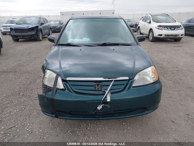 12599619 :رقم المزاد ، 2HGES16221H918359 vin ، 2001 Honda Civic Dx مزاد بيع