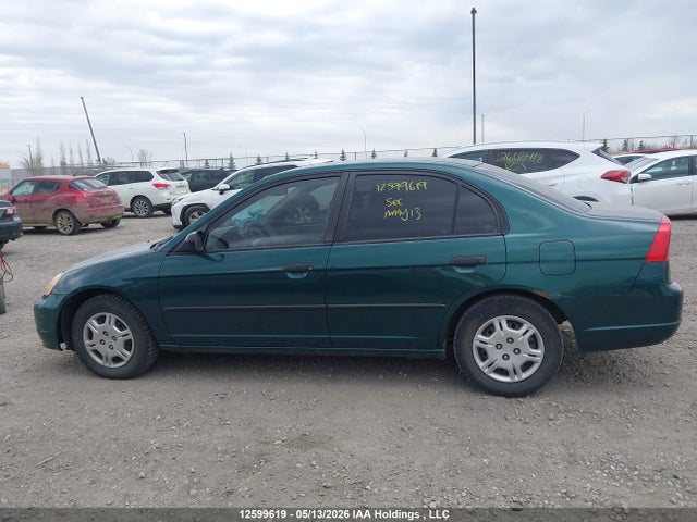 12599619 :رقم المزاد ، 2HGES16221H918359 vin ، 2001 Honda Civic Dx مزاد بيع