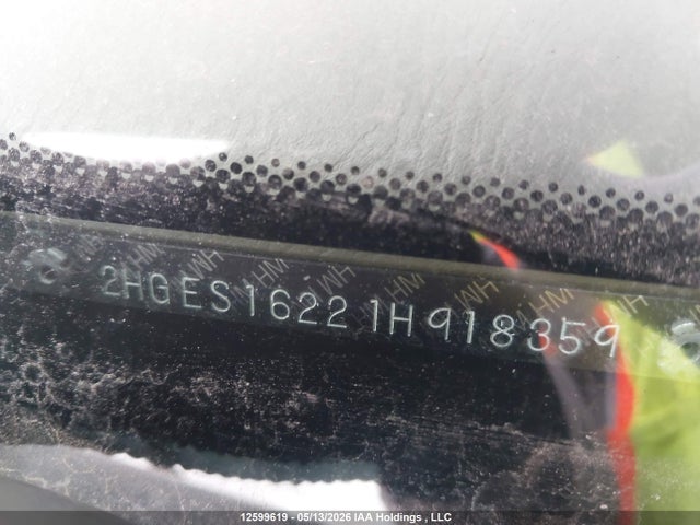 12599619 :رقم المزاد ، 2HGES16221H918359 vin ، 2001 Honda Civic Dx مزاد بيع
