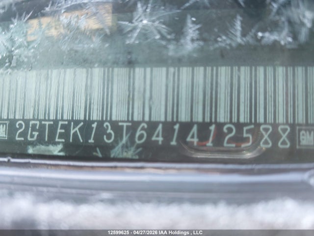 Aukcja sprzedaży 2004 Gmc Sierra 1500 Sle/slt, vin: 2GTEK13T641412588, numer aukcji: 12599625